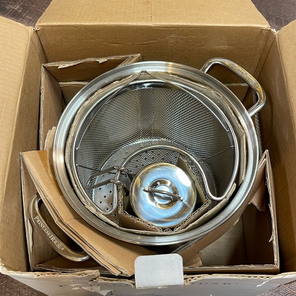 Princess House Stainless Steel 10-Qt. All-in-One Pasta Cooker 6379 5 Pc. - Picture 10 of 12